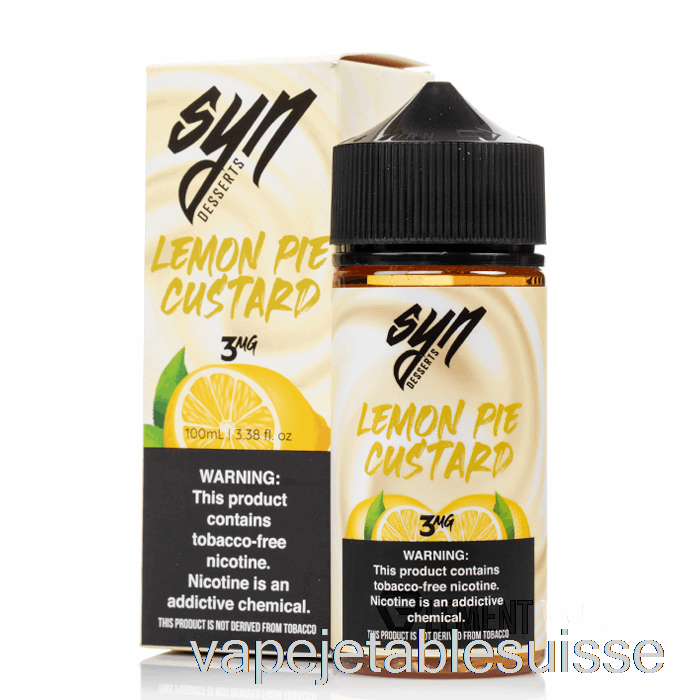 Vape Suisse Crème Anglaise Pour Tarte Au Citron - Liquide Syn - 100ml 6mg